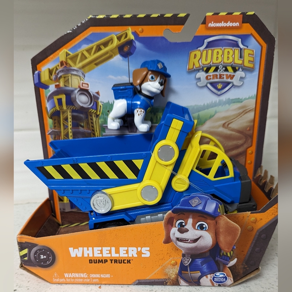 Nickelodeon Paw Patrol Blue and Yellow Construction Vehicle Set